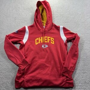 NIKE‎ KANSAS CITY CHIEFS FOOTBALL ON FIELD THERMA FIT HOODIE SWEATSHIRT MEDIUM